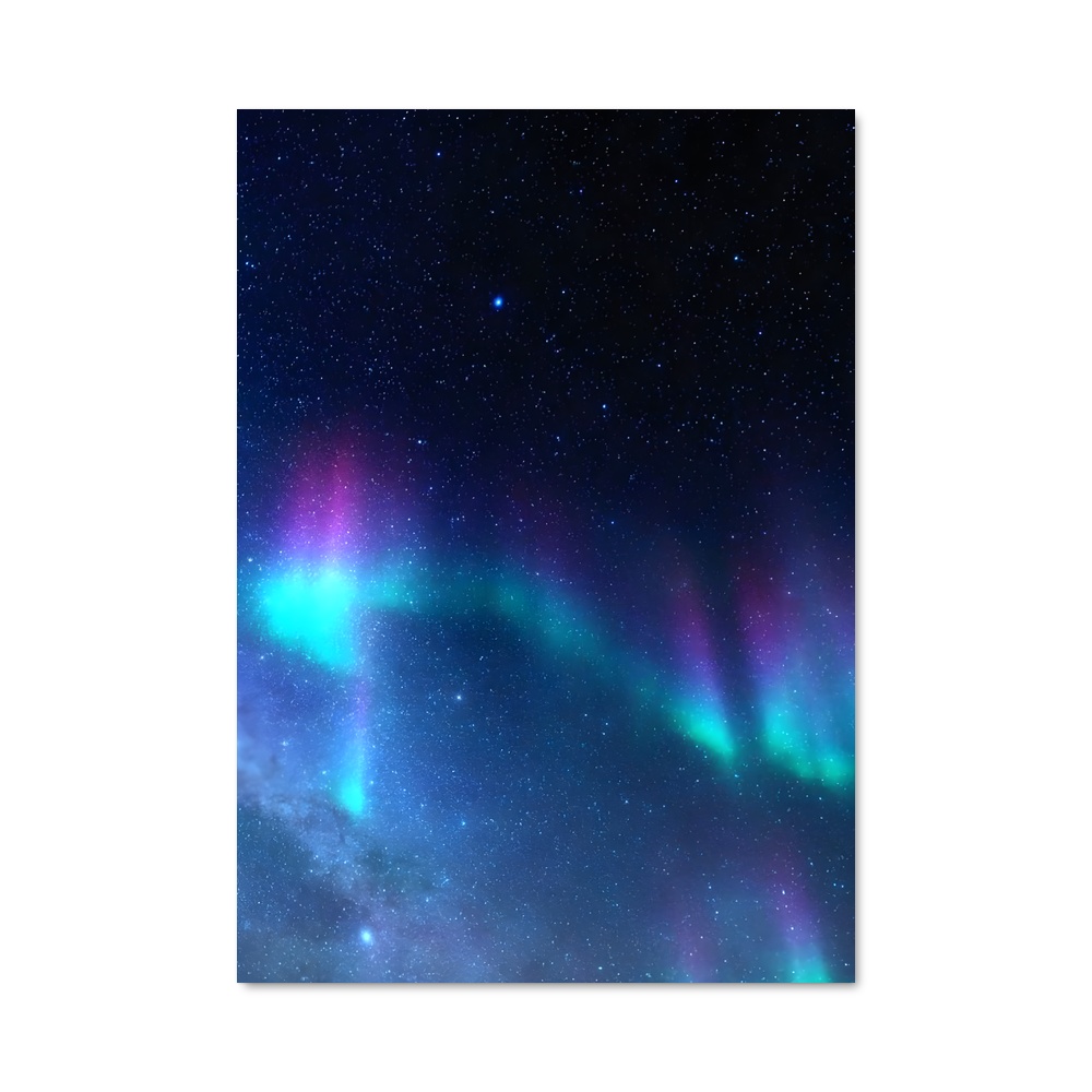 Poster Aurora borealis envoûtant